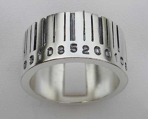 Barcode Custom Wedding Ring