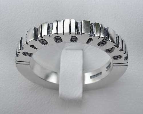 Barcode Customised Wedding Ring