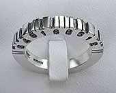 Barcode Customised Wedding Ring