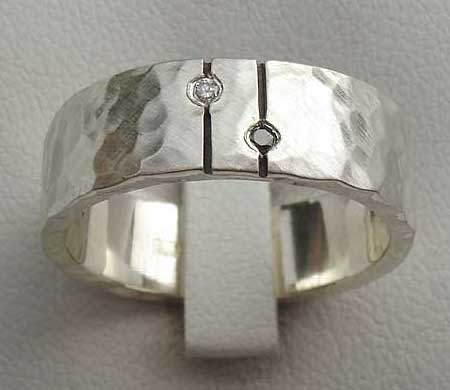 Black & White Diamond Wedding Ring