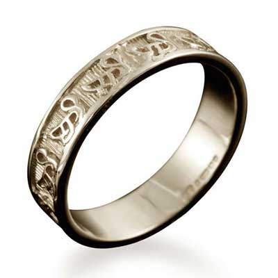 Bressay Celtic Swans Ring Shetland Jewellery