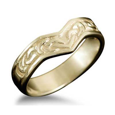 Bruray Celtic Wishbone Ring