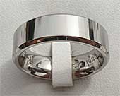 Chamfered Titanium Wedding Ring