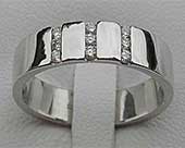 Channel Set Womens Diamond Wedding Ring
