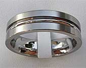 Chunky Flat Titanium Wedding Ring