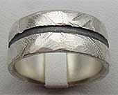 Chunky Sterling Silver Wedding Ring