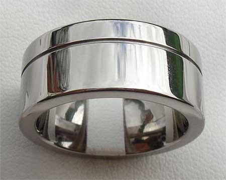 Chunky Titanium Wedding Ring