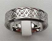 Contemporary Celtic Wedding Ring