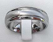 Contemporary Titanium Wedding Ring
