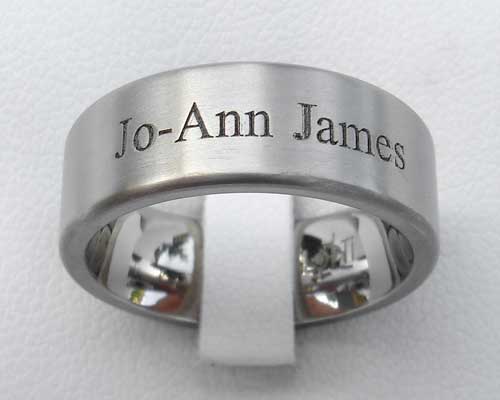 Custom Engraved Wedding Ring
