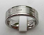 Custom Morse Code Wedding Ring