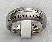 Custom Twin Finish Wedding Ring