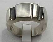 Designer Silver Mens Wedding Ring