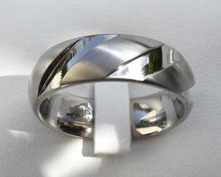 Designer Titanium Wedding Ring