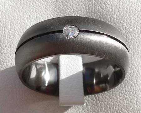 Diamond Black Wedding Ring