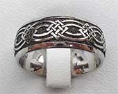 Domed Celtic Knot Wedding Ring