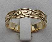 Fetlar Gold Celtic Wedding Ring