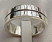 Flat Sterling Silver Wedding Ring