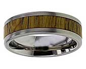 GETi Titanium & Wooden Inlay Wedding Ring