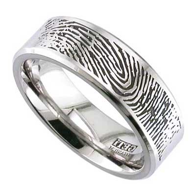 GETi Titanium Ring 2226CH Fingerprint
