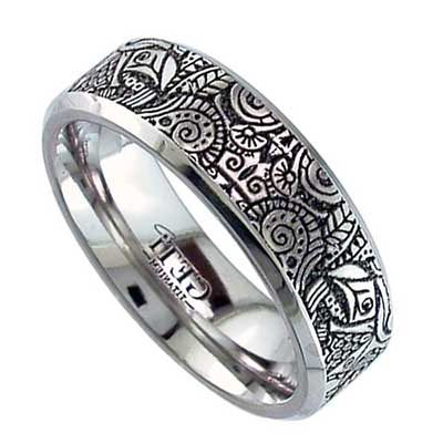 Tribal Titanium Wedding Ring, Best Wedding Rings