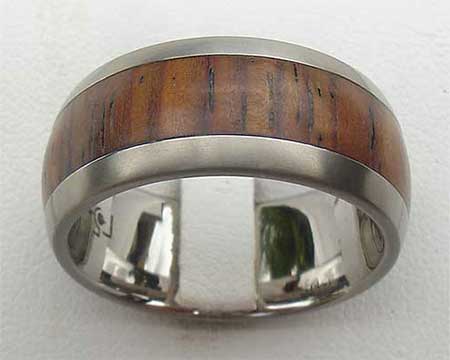 GETi Titanium & Wood Wedding Ring