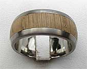 GETi Wide Titanium & Wood Wedding Ring