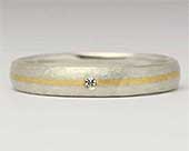 Gold & Silver Womens Diamond Wedding Ring