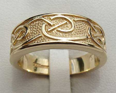 Handmade Gold Celtic Wedding Ring