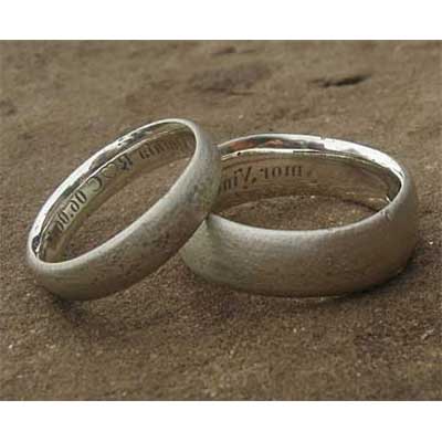 Handmade Sterling Silver Wedding Rings