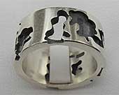 Heavy Sterling Silver Wedding Ring