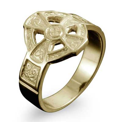 Hildasay Celtic Cross Ring Shetland Jewellery