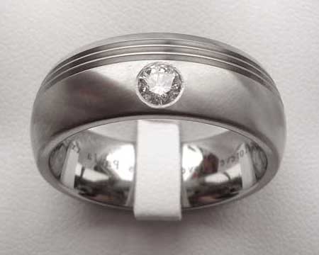 Modern Diamond Wedding Ring