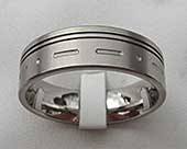 Morse Code Custom Wedding Ring