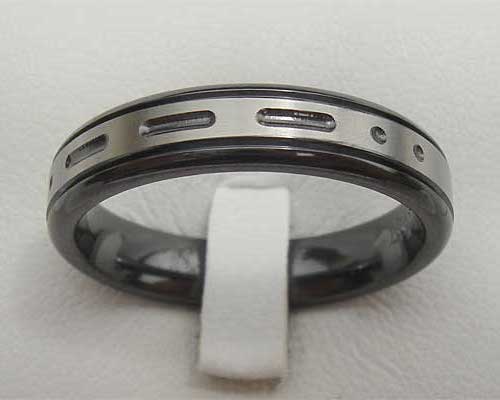 Morse Code Customised Wedding Ring