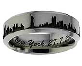 New York Titanium Wedding Ring