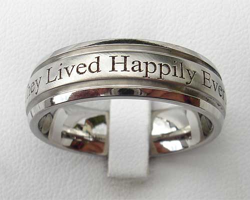 Outer Engraved Custom Wedding Ring