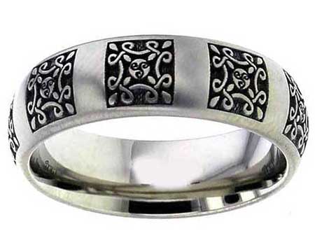 Pagan Triskele Celtic Wedding Ring
