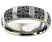 Pagan Triskele Celtic Wedding Ring