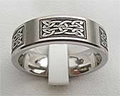 Panelled Celtic Wedding Ring