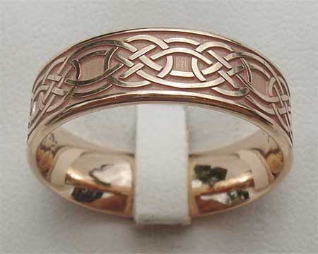 Rose Gold Celtic Wedding Ring