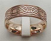 Rose Gold Celtic Wedding Ring