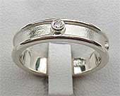Rustic Womens Diamond Wedding Ring