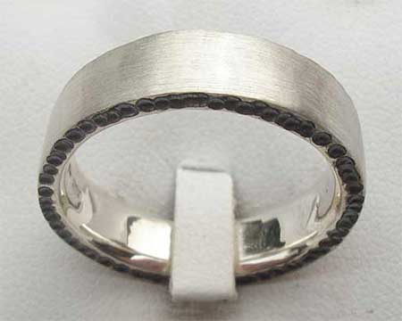 Silver Designer Wedding Ring