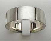 Stylish Sterling Silver Wedding Ring