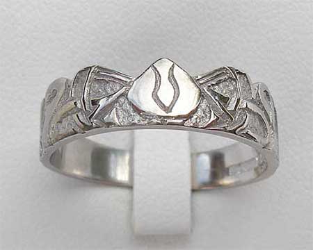 Three Nornes Celtic Wedding Ring