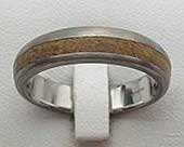 Titanium & Wood Wedding Ring