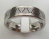 Trinity Knotwork Celtic Wedding Ring
