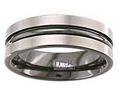 Twin Profile Mens Wedding Ring