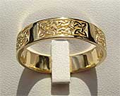 Whalsay Gold Celtic Wedding Ring